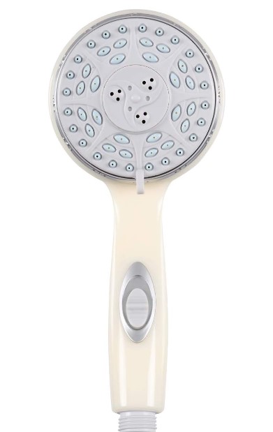 white camco shower head