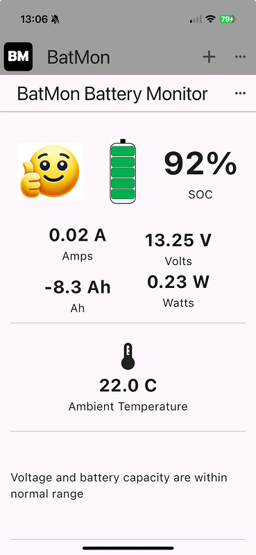 BatMon - simple View of battery metrics